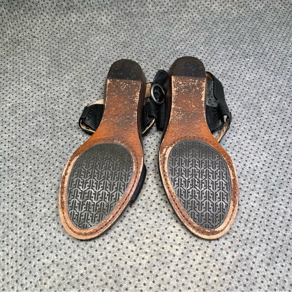 Frye Euc Black Leather Sandals Size 9 Women’s - Picture 8 of 10